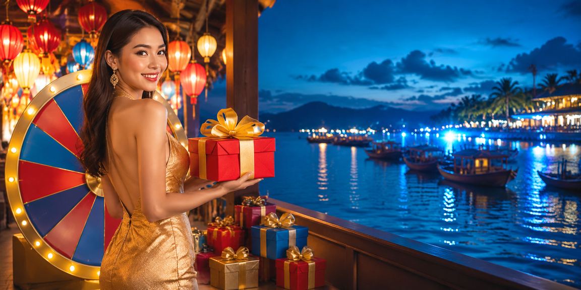 Trò chơi roulette tại chợ đêm thành phố Huế với không khí sôi động về đêm