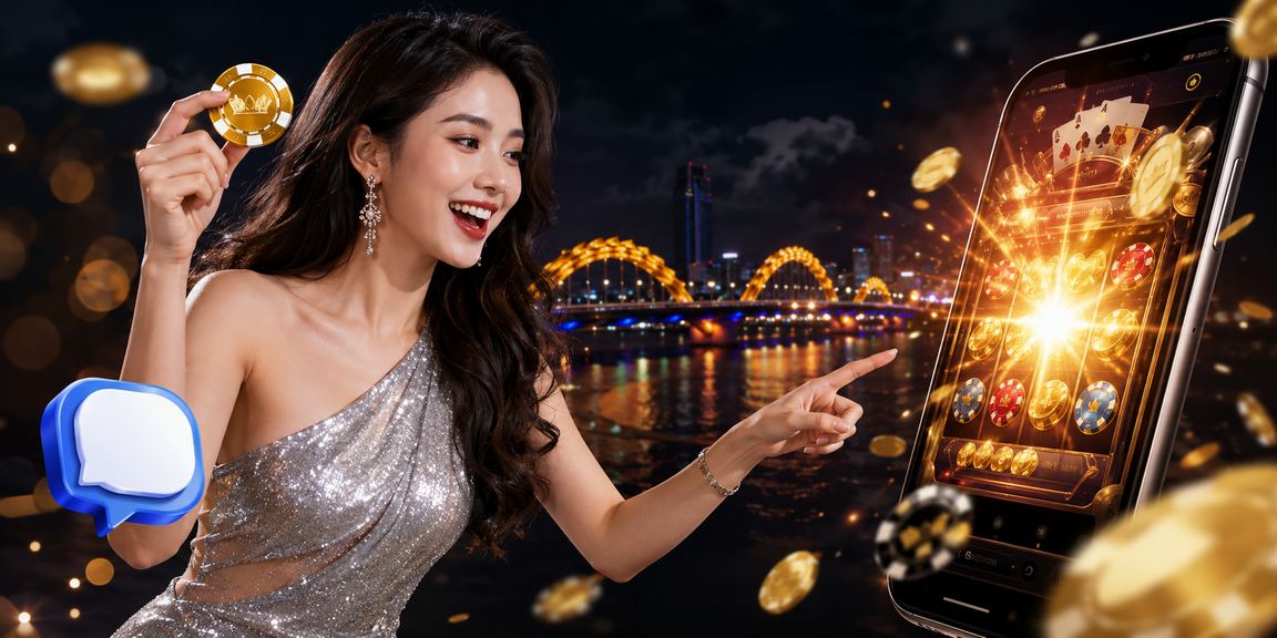 Không gian cá cược casino hiện đại tại Việt Nam với ánh đèn neon sáng rực